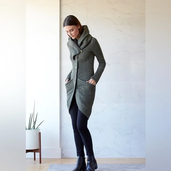 Rebecca King THREE WAY SWEATER - FOREST GREEN - Picture 3 of 11